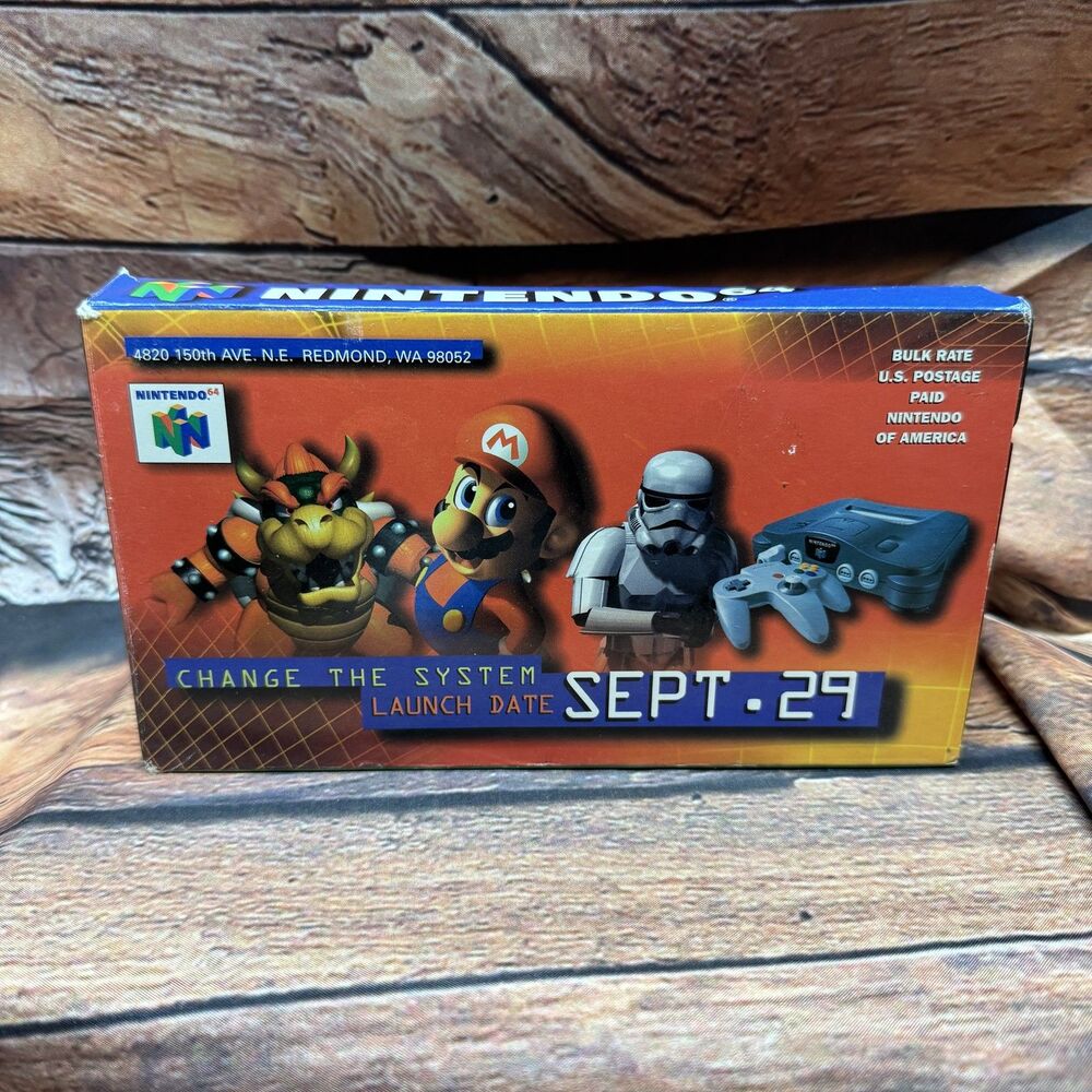 Nintendo 64 N64 "Change The System" Launch Date Promo VHS Tape 1996 RARE